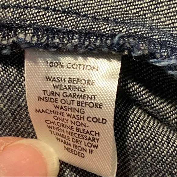 LOFT Blue Jean Jacket with Belt - Picture 6 of 6